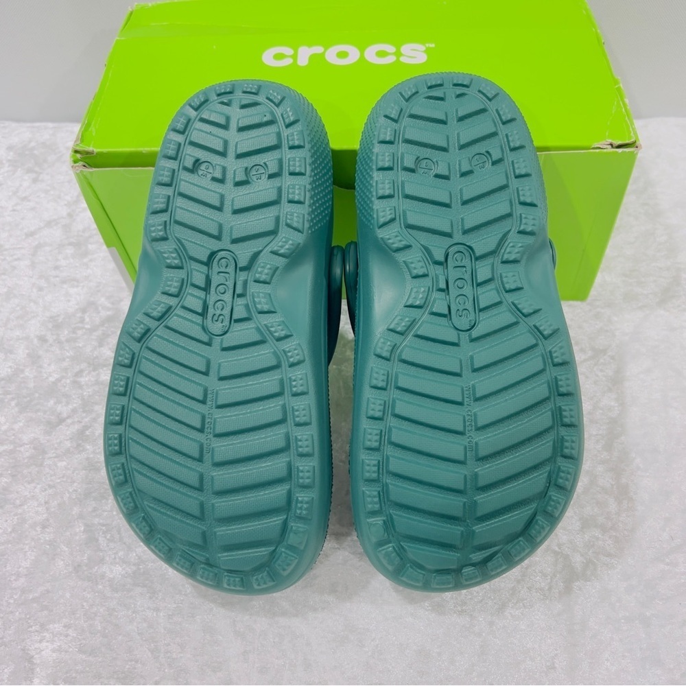Crocs Classic Lined Clog Unisex Emerald Size M/4 W/6 Lightweight Comfy - Picture 11 of 11